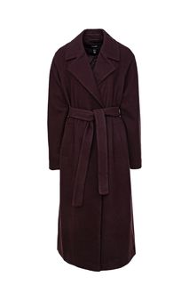 Двубортное пальто с поясом Vero Moda