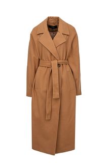 Двубортное пальто с поясом Vero Moda