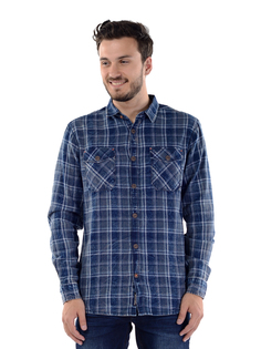 Рубашка мужская Timezone SQ62107 синяя M