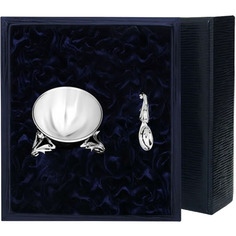 Солонка "Вьюнок" с ложкой АргентА