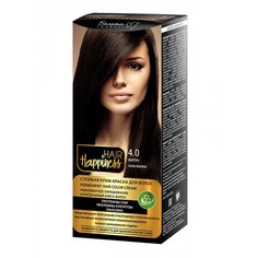 СТОЙКАЯ КРЕМ-КРАСКА ДЛЯ ВОЛОС БЕЛИТА HAIR HAPPINESS тон 4.0 ШАТЕН