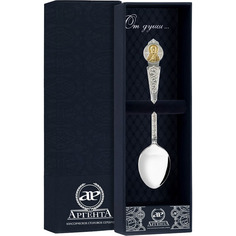 Ложка "Николай Чудотворец" с позолотой АргентА