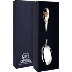 Ложка чайная "Единство" с позолотой АргентА