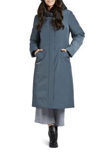 Пуховик-пальто женский D`imma 2026 синий 46