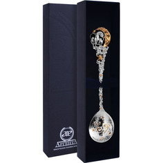 Ложка "Зодиак-Рак" с позолотой АргентА