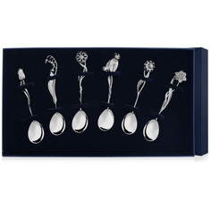 Набор чайной ложки "Цветы России" (6 предметов) АргентА