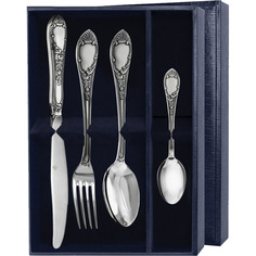 Набор столовый "Эгоист-Престиж" (4 предмета) с чернением АргентА