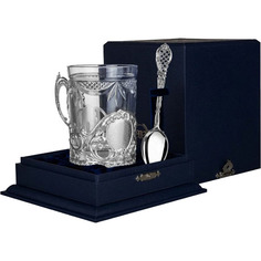 Подстаканник АргентА "Визит" литой с чернением