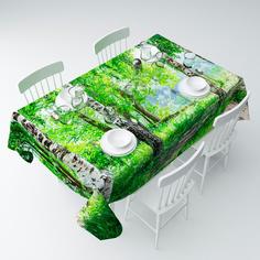 Скатерть Березовая аллея, размер: 145 х 120 Сирень