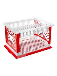 Сушилка для посуды Альтернатива, Мечта хозяйки №2, бело-красный Alternativa