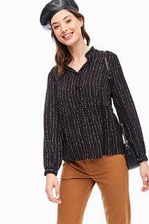 Блуза женская ICHI 112445 черная 40 EU