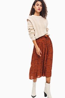 Юбка женская Blend She 204458 оранжевая XS INT