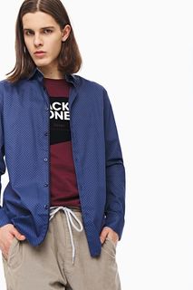 Рубашка мужская Selected 16058640 синяя L INT