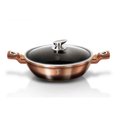 Сотейник с крышкой 28см Berlinger Haus Rosegold Noir Line 1893-ВН