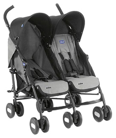 Коляска для двойни Echo Twin Stroller Coal Chicco