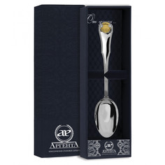 Ложка чайная "Визит" с позолотой АргентА