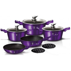 Набор посуды Berlinger Haus 10 пр. Purple Metallic Line 1661N-ВН