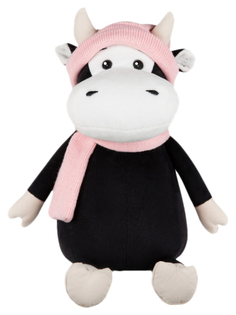 Мягкая игрушка Коровка Маша в шарфе и шапке 28 см Maxitoys Luxury