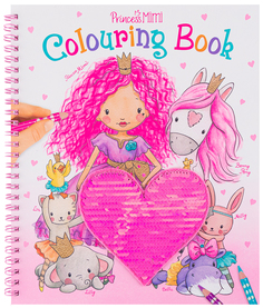 Альбом для раскрашивания Depesche Princess Mimi Colouring Book с пайетками