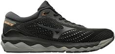 Беговые Кроссовки Элит Mizuno Wave Sky 3 Черный/Т.серый/Св.коричневый (Uk:11)