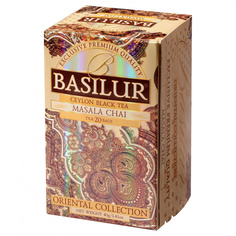 Чай Basilur "Masala Chai", черный с добавками, 25 сашетов