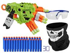Набор Nerf Восстание Альтернатор № 1 Бластер Зомби, Патроны 30 шт., бандана+очки