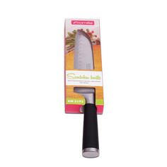 Нож "Сантоку" Kamille из нержавеющей стали soft touch (лезвие 16см, рукоятка 14.5см)