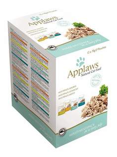 Набор влажного корма для кошек Applaws, радуга вкусов, 12шт по 70г