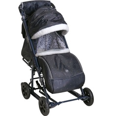 Санки-Коляска НИКА ДЕТЯМ 8-1/3 горошек шоколадный Nika