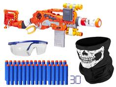 Набор Nerf Восстание Выживший № 1 Бластер Зомби, Патроны 30 шт., бандана+очки