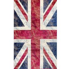 Ковер Isphahan 77973, 120x170см, Red, 100 % вискоза, Матрица, Флаг Британии Devos Caby