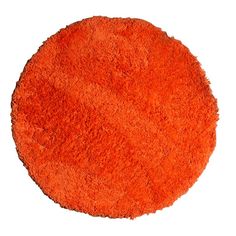Ковер Evima Light 91335, Orange (оранжевый), круг, PE микрофибра, диаметр 65см Devos Caby
