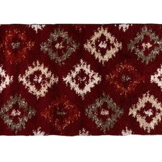 Ковер Milano MIL/5128/3B07, 80x150 см, Claret (бордовый), 100 % полипропилен Фризе Devos Caby