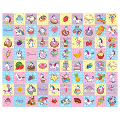 Детский развивающий коврик Mambobaby Единороги, 130х160х0,5 см