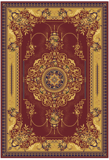 Ковер коллекции «Brilliance» V489-RED, Бельгия из вискозы 200x290 см Kover.Ru