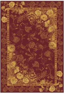 Ковер коллекции «Brilliance» V379-RED, Бельгия из вискозы 240x340 см Kover.Ru