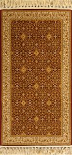 Ковер коллекции «Esmeralda» 2M025-RUST-GLD, Бельгия из вискозы 120x160 см Kover.Ru