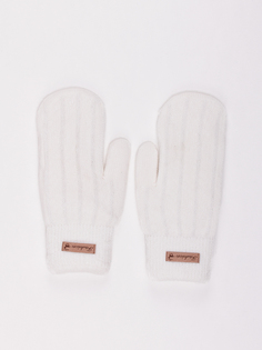 Варежки женские DAIROS GD71700256 белые ONE SIZE