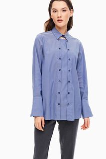 Рубашка женская PAROLE by Victoria Andreyanova P-SS20-2278-2 синяя 46 RU