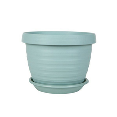 Горшок с поддоном "Толедо", 17 см (мята) Техпласт