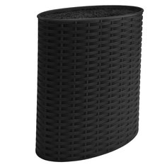 Подставка для ножей овальная AK-215ST "Alpenkok", 17x7,5x22 см (черный)