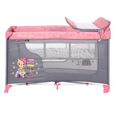 Манеж Lorelli "Moonlight 2" (цвет: Pink Travelling, розовый)