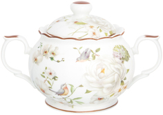 Сахарница Дикая роза 15,5x10x10 см, 380 мл, NEW BONE CHINA Elan Gallery