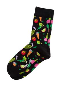 Носки мужские Happy Socks VEG01 9300 черные 41-46 EU