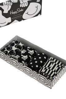 Набор носков мужских Happy Socks XBLW09 9300 серых 36-40 EU