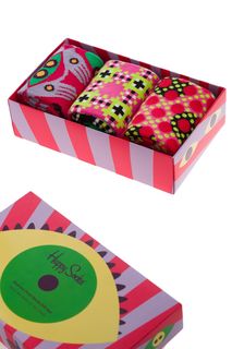 Набор носков мужских Happy Socks XSUR08 4300 красных 41-46 EU