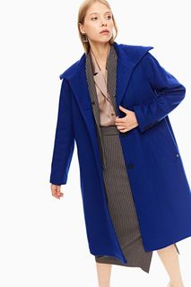 Пальто женское PAROLE by Victoria Andreyanova P-FW19-9274 синее 50 RU