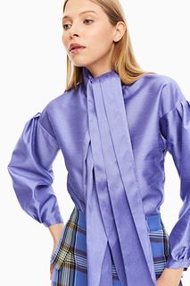 Рубашка женская PAROLE by Victoria Andreyanova P-FW19-2266-3 фиолетовая 42 RU