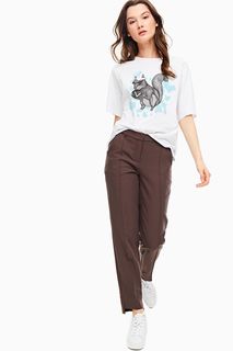 Брюки женские PAROLE by Victoria Andreyanova P-FW19-570-3 коричневые 50 RU