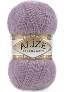 Пряжа Alize "Angora Gold", цвет: 27 светло-сиреневый, 550 м, 100 грамм (5 мотков) ( 5)